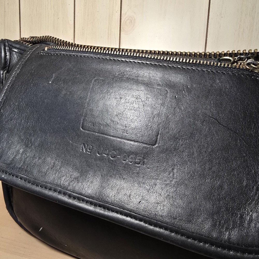 Vtg Coach Patricia's Legacy Crossbody Saddle Flap Bag 9951 Black Leather READ - Picture 13 of 16